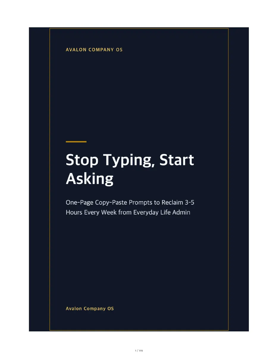 Stop Typing, Start Asking — page 1/119
